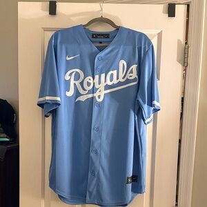 Nike Royals Light Blue Jackson Baseball Jersey